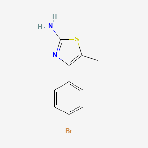 molecular formula C10H9BrN2S B1269559 2-Amino-4-(4-bromophenyl)-5-methylthiazole CAS No. 65705-44-4