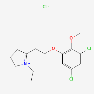 (-)-2-(2-(3,5-Dichloro-2-methoxyphenoxy)ethyl)-1-ethylpyrrolidinium chloride