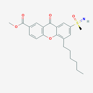 Methyl 5-hexyl-7-(S-methylsulphonimidoyl)-9-oxo-9H-xanthene-2-carboxylate