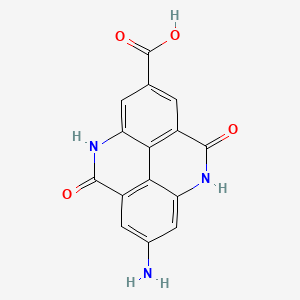 7-Amino-4,5,9,10-tetrahydro-5,10-dioxo-pyrido(2,3,4,5-lmn)phenanthridine-2-carboxylic acid