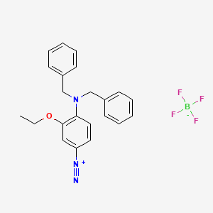 4-(Bis(phenylmethyl)amino)-3-ethoxybenzenediazonium tetrafluoroborate