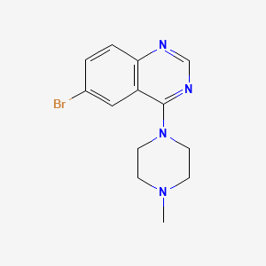 molecular formula C13H15BrN4 B1269575 6-Bromo-4-(4-methylpiperazin-1-yl)quinazoline CAS No. 307538-54-1