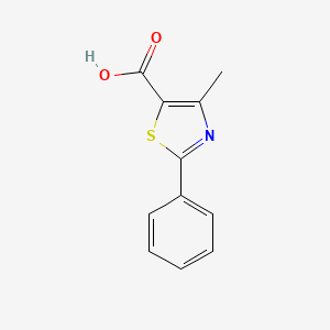 molecular formula C11H9NO2S B1269580 4-Methyl-2-phenyl-1,3-thiazole-5-carboxylic acid CAS No. 33763-20-1