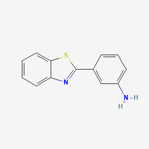 molecular formula C13H10N2S B1269582 3-Benzothiazol-2-yl-phenylamine CAS No. 41230-21-1