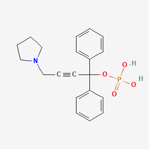 alpha-Phenyl-alpha-(3-(1-pyrrolidinyl)prop-1-ynyl)toluene-alpha-olphosphate