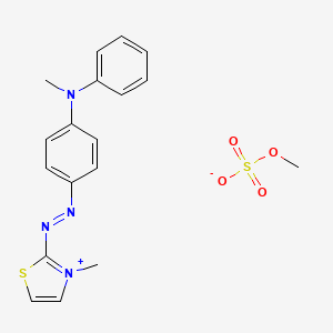 3-Methyl-2-((p-(N-methylanilino)phenyl)azo)thiazolium methyl sulphate