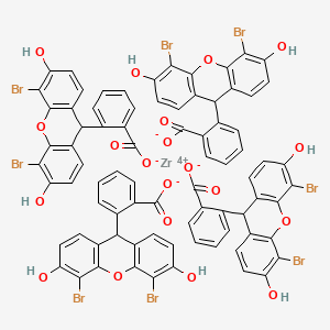 2-(4,5-Dibromo-3,6-dihydroxyxanthen-9-yl)benzoic acid, zirconium salt