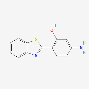 molecular formula C13H10N2OS B1269589 5-氨基-2-(1,3-苯并噻唑-2-基)苯酚 CAS No. 88877-62-7