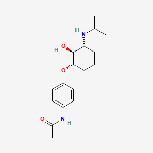 Acetamide, N-(4-((2-hydroxy-3-((1-methylethyl)amino)cyclohexyl)oxy)phenyl)-, (1-alpha,2-beta,3-alpha)-