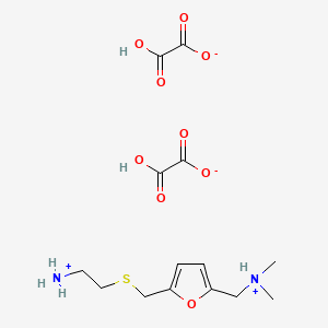 (5-(((2-Ammonioethyl)thio)methyl)furfuryl)dimethylammonium di(hydrogen oxalate)