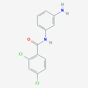 molecular formula C13H10Cl2N2O B1269591 N-(3-aminophenyl)-2,4-dichlorobenzamide CAS No. 293737-92-5