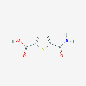molecular formula C6H5NO3S B1269601 5-Carbamoylthiophene-2-carboxylic acid CAS No. 345992-88-3