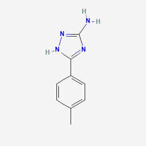 molecular formula C9H10N4 B1269611 5-(4-methylphenyl)-4H-1,2,4-triazol-3-amine CAS No. 51884-11-8