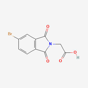 molecular formula C10H6BrNO4 B1269612 (5-Bromo-1,3-dioxo-1,3-dihydro-2H-isoindol-2-YL)-acetic acid CAS No. 19244-37-2
