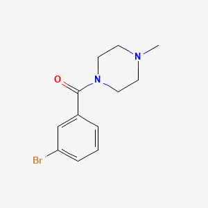 molecular formula C12H15BrN2O B1269639 (3-Bromophenyl)(4-methylpiperazin-1-yl)methanone CAS No. 331274-67-0