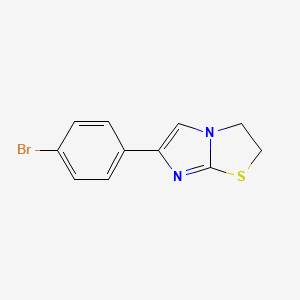molecular formula C11H9BrN2S B1269644 6-(4-溴苯基)-2,3-二氢咪唑并[2,1-b][1,3]噻唑 CAS No. 35181-52-3