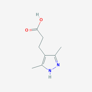 molecular formula C8H12N2O2 B1269652 Acide 3-(3,5-diméthyl-1H-pyrazol-4-yl)propanoïque CAS No. 890625-93-1