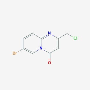 molecular formula C9H6BrClN2O B1269654 7-Bromo-2-(chloromethyl)-4H-pyrido[1,2-a]pyrimidin-4-one CAS No. 442531-33-1