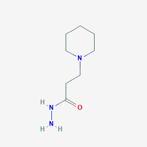 molecular formula C8H17N3O B1269656 3-(Piperidin-1-yl)propanehydrazide CAS No. 29800-31-5