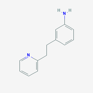 molecular formula C13H14N2 B1269665 3-(2-Pyridin-2-yl-ethyl)-phenylamine CAS No. 347335-08-4