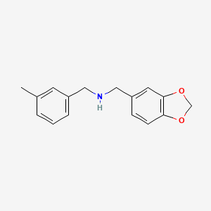 (1,3-Benzodioxol-5-ylmethyl)(3-methylbenzyl)amine