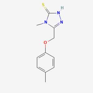 B1269672 4-methyl-5-[(4-methylphenoxy)methyl]-4H-1,2,4-triazole-3-thiol CAS No. 309726-20-3