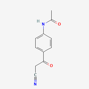 molecular formula C11H10N2O2 B1269679 N-[4-(氰基乙酰)苯基]乙酰胺 CAS No. 252895-07-1