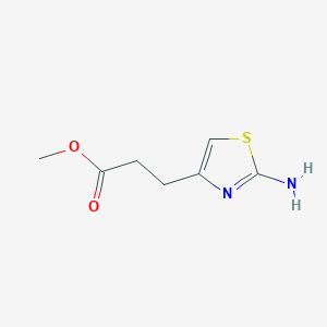 molecular formula C7H10N2O2S B1269683 3-(2-氨基-1,3-噻唑-4-基)丙酸甲酯 CAS No. 436099-75-1