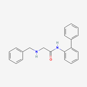 molecular formula C21H20N2O B1269693 2-苄基氨基-N-联苯-2-基-乙酰胺 CAS No. 333341-34-7