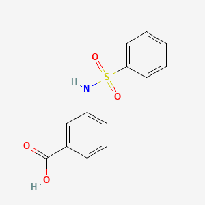 molecular formula C13H11NO4S B1269705 3-[(苯磺酰)氨基]苯甲酸 CAS No. 28547-15-1