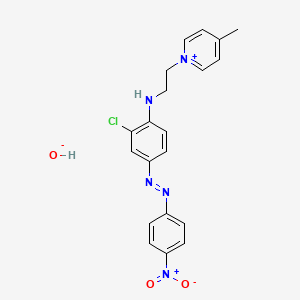 1-[2-[[2-Chloro-4-[(4-nitrophenyl)azo]phenyl]amino]ethyl]-4-methylpyridinium hydroxide