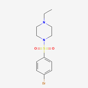 molecular formula C12H17BrN2O2S B1269725 1-((4-溴苯基)磺酰基)-4-乙基哌嗪 CAS No. 385404-09-1