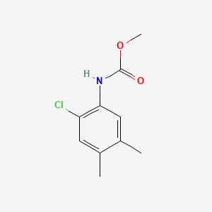 molecular formula C10H12ClNO2 B12697271 Methyl (6-chloro-3,4-xylyl)carbamate CAS No. 945-88-0