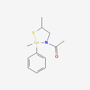 3-Acetyl-2,5-dimethyl-2-phenyl-1,3,2-thiazagermolidine