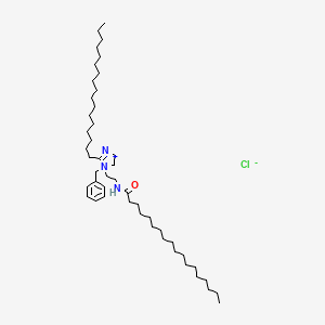 1-Benzyl-2-heptadecyl-4,5-dihydro-1-(2-((1-oxooctadecyl)amino)ethyl)-1-H-imidazolium chloride