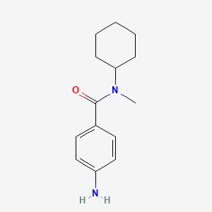 molecular formula C14H20N2O B1269744 4-amino-N-cyclohexyl-N-methylbenzamide CAS No. 38681-80-0