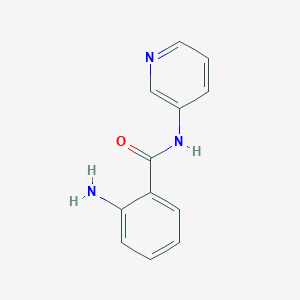 molecular formula C12H11N3O B1269747 2-amino-N-(pyridin-3-yl)benzamide CAS No. 76102-92-6