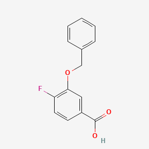 molecular formula C14H11FO3 B1269779 3-苄氧基-4-氟苯甲酸 CAS No. 616197-92-3