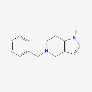molecular formula C14H16N2 B1269784 5-Benzyl-4,5,6,7-tetrahydro-1H-pyrrolo[3,2-c]pyridine CAS No. 272442-27-0