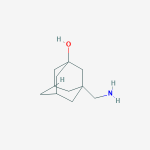 molecular formula C11H19NO B1269787 3-(Aminomethyl)adamantan-1-ol CAS No. 67496-96-2
