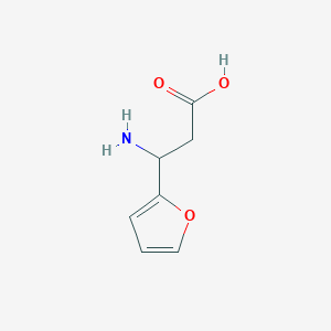 molecular formula C7H9NO3 B1269790 3-氨基-3-(呋喃-2-基)丙酸 CAS No. 73456-99-2