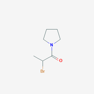 molecular formula C7H12BrNO B1269798 1-(2-溴丙酰基)吡咯烷 CAS No. 54537-48-3