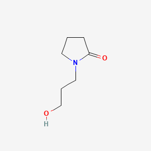 molecular formula C7H13NO2 B1269799 1-(3-Hydroxypropyl)pyrrolidin-2-one CAS No. 62012-15-1