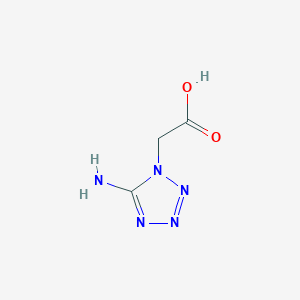 molecular formula C3H5N5O2 B1269800 (5-amino-1H-tetrazol-1-yl)acetic acid CAS No. 21743-62-4