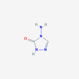 molecular formula C2H4N4O B1269802 4-氨基-4,5-二氢-1H-1,2,4-三唑-5-酮 CAS No. 1003-23-2