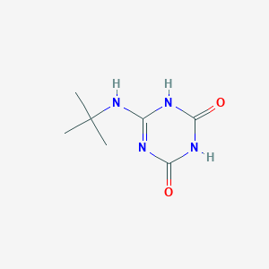 molecular formula C7H12N4O2 B1269806 6-(tert-Butylamino)-1,3,5-triazine-2,4-diol 