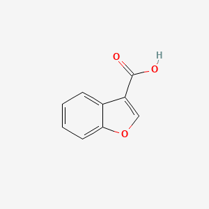 molecular formula C9H6O3 B1269828 1-Benzofuran-3-carboxylic acid CAS No. 26537-68-8