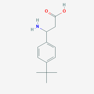 molecular formula C13H19NO2 B1269829 3-Amino-3-(4-tert-butylphenyl)propanoic acid CAS No. 282524-82-7