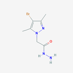 2-(4-Bromo-3,5-dimethyl-1H-pyrazol-1-yl)acetohydrazide