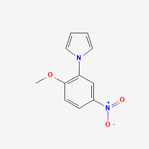 molecular formula C11H10N2O3 B1269842 1-(2-methoxy-5-nitrophenyl)-1H-pyrrole CAS No. 383137-45-9